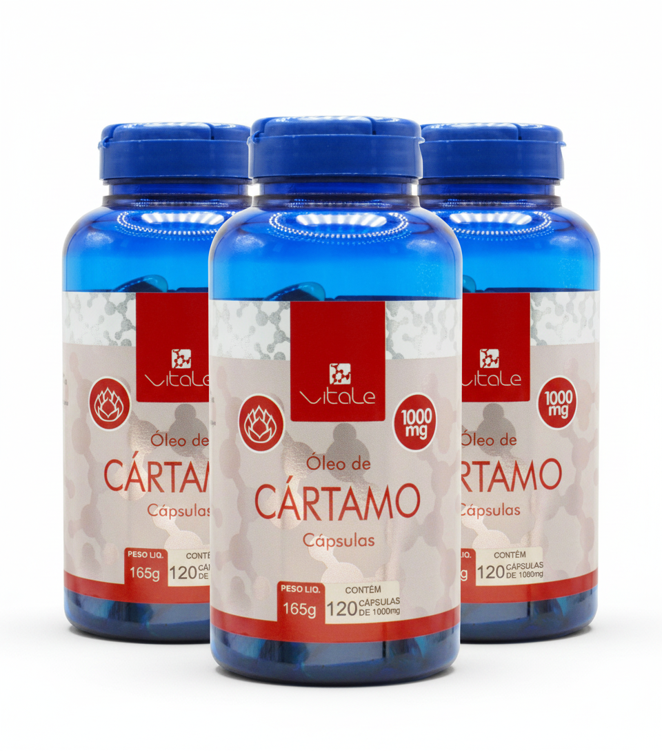 KIT 3X Óleo de Cartamos 120 cápsulas de 1...