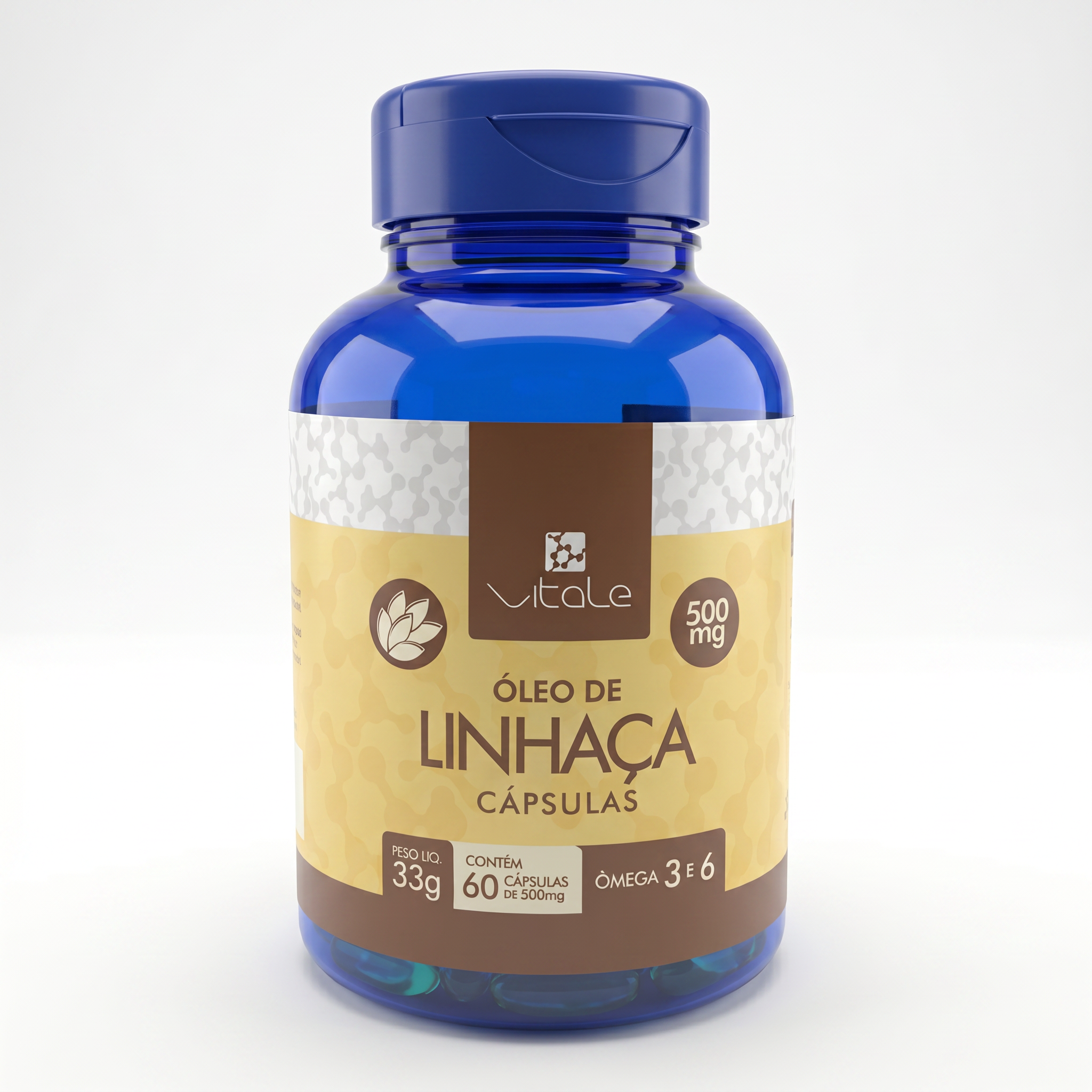 OLEO DE LINHACA 500MG - 60 CPS