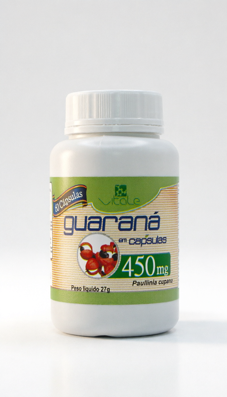 Guaraná em Cápsulas - 60 Cápsulas de 450mg
